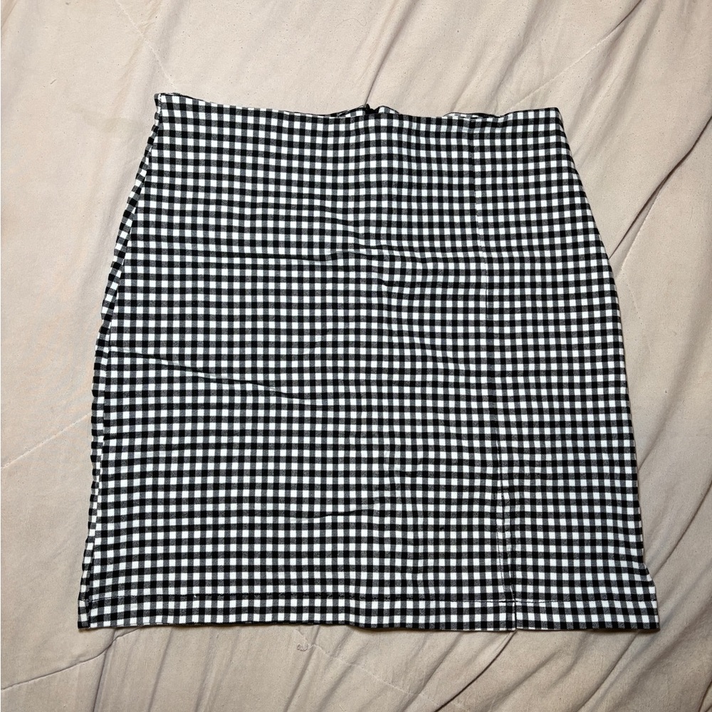 Black and White gingham skirt